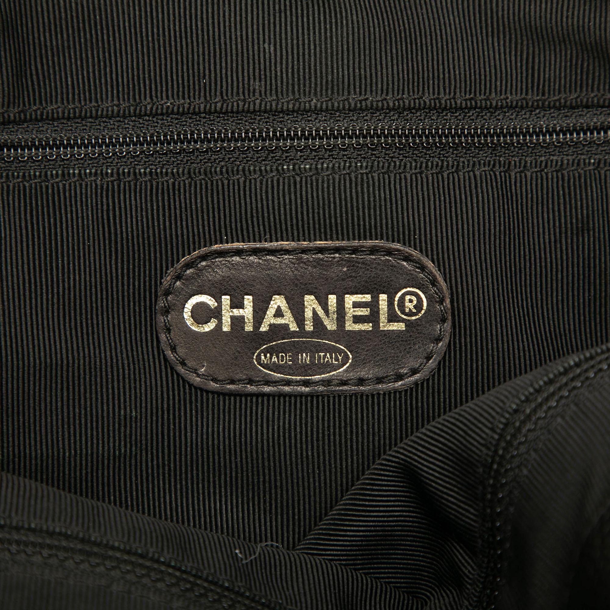 Chanel Caviar Logo Chain Shoulder Bag