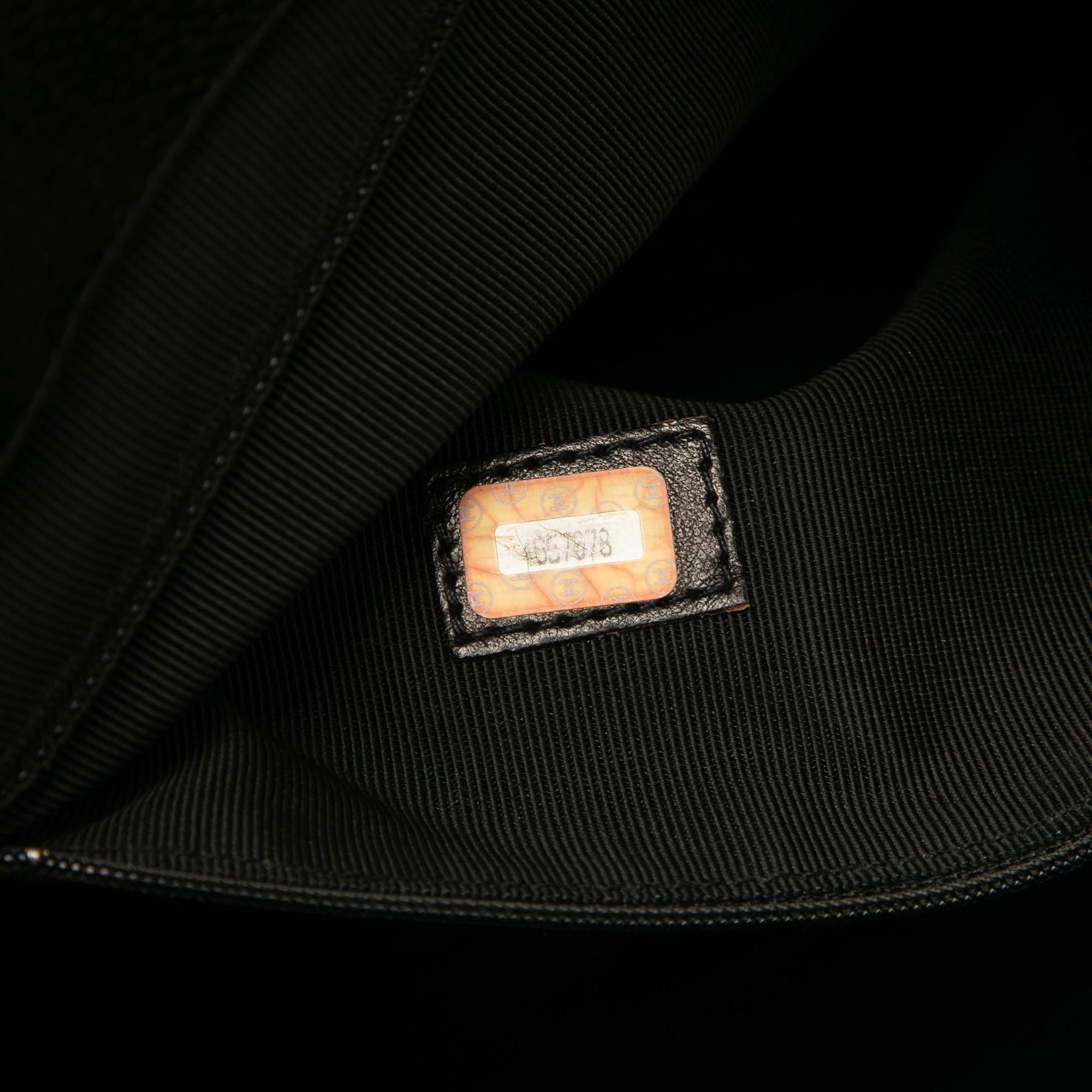Chanel Caviar Logo Chain Shoulder Bag