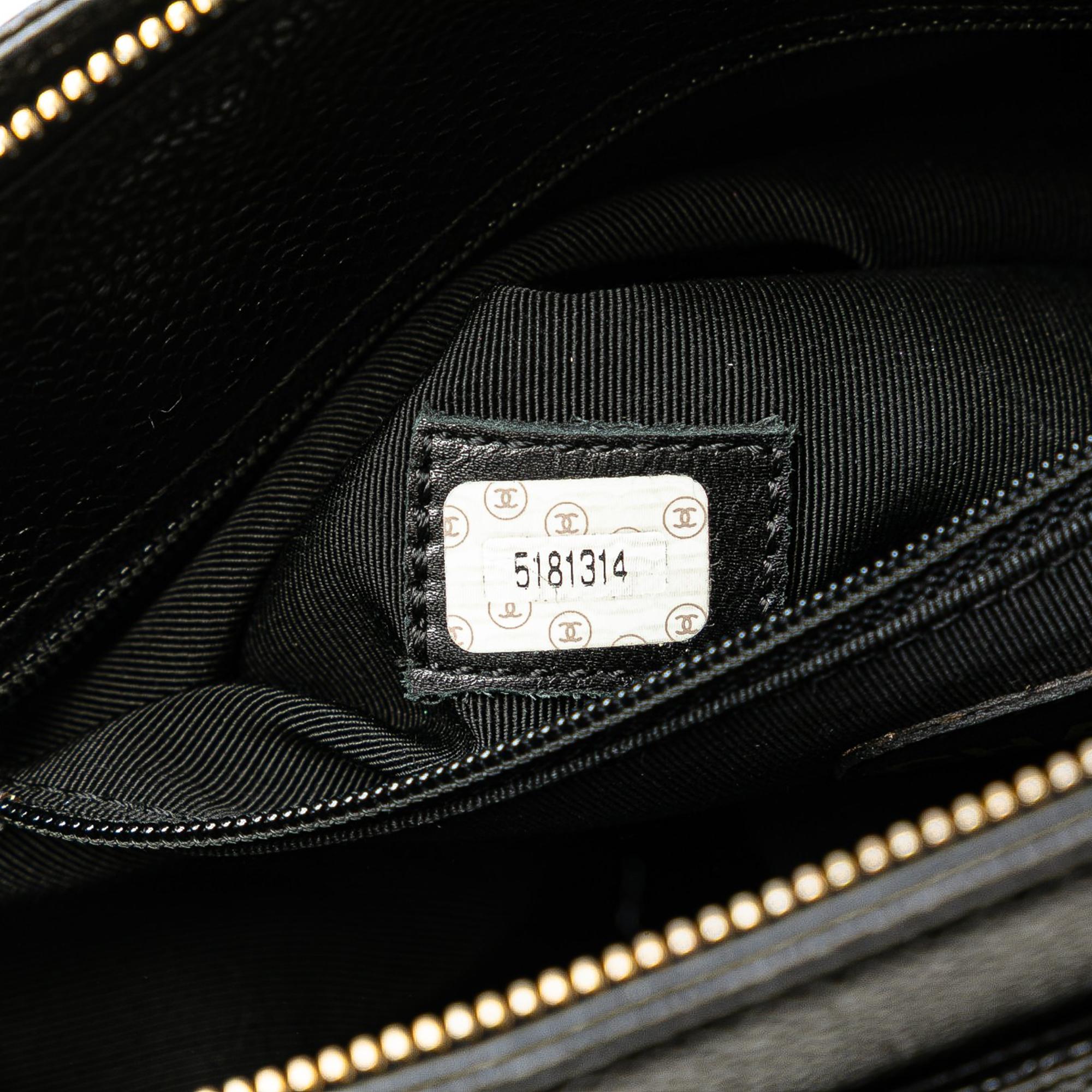 Chanel Caviar Logo Chain Tote