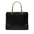 Chanel Caviar Logo Chain Tote