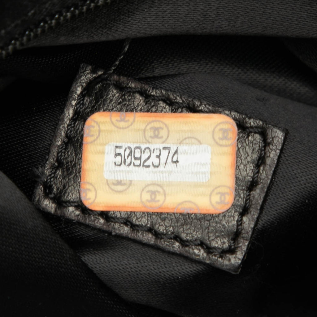 Chanel Caviar Logo Chain Tote