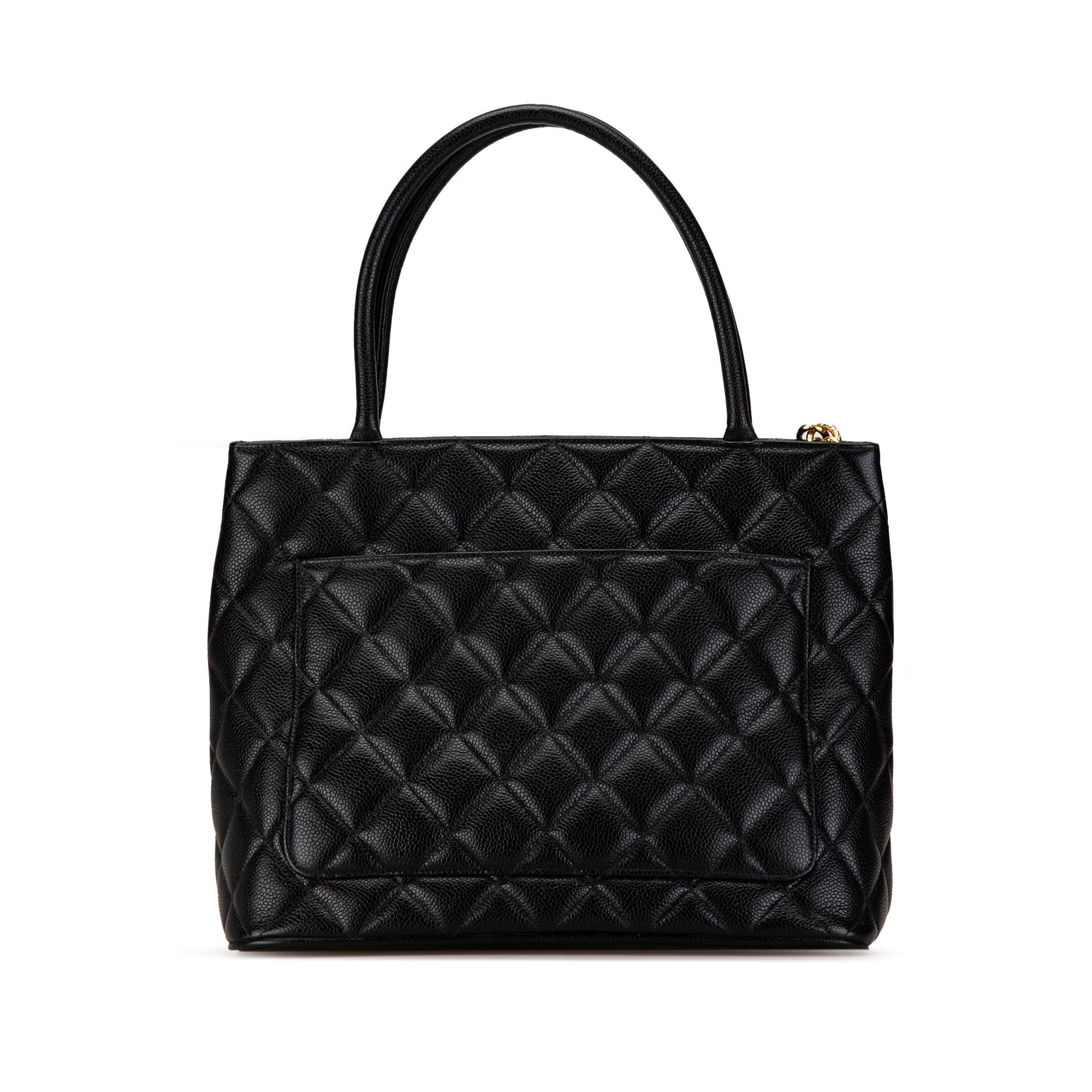 Chanel Caviar Medallion Tote (SHG-90N51p)