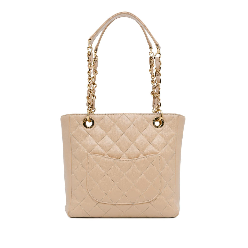 Chanel Caviar Petite Shopping Tote (SHG-cIXDiD)