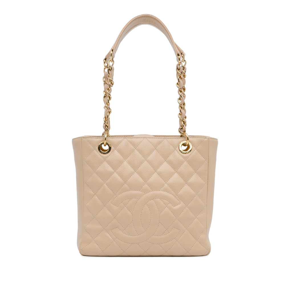 Chanel Caviar Petite Shopping Tote (SHG-cIXDiD)