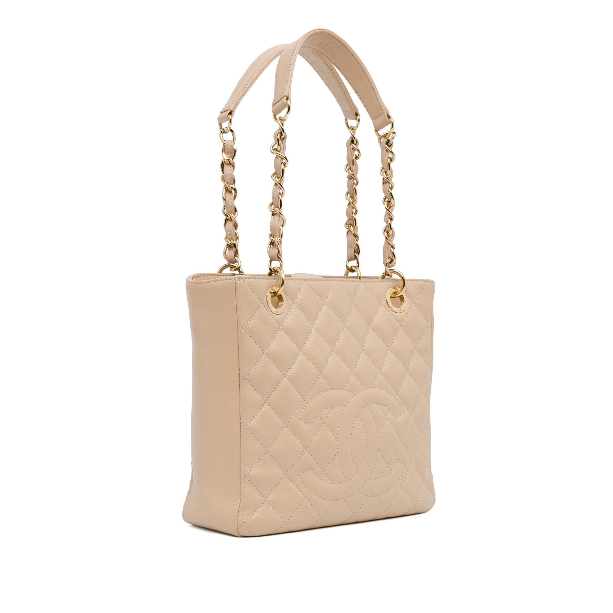Chanel Caviar Petite Shopping Tote (SHG-cIXDiD)