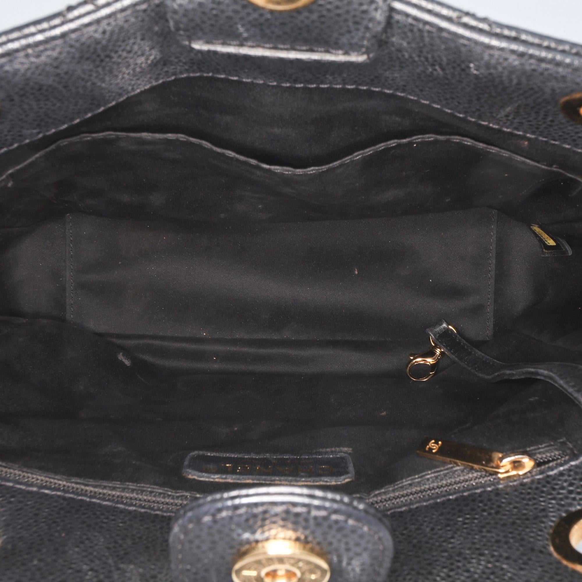 Chanel Caviar Petite Shopping Tote