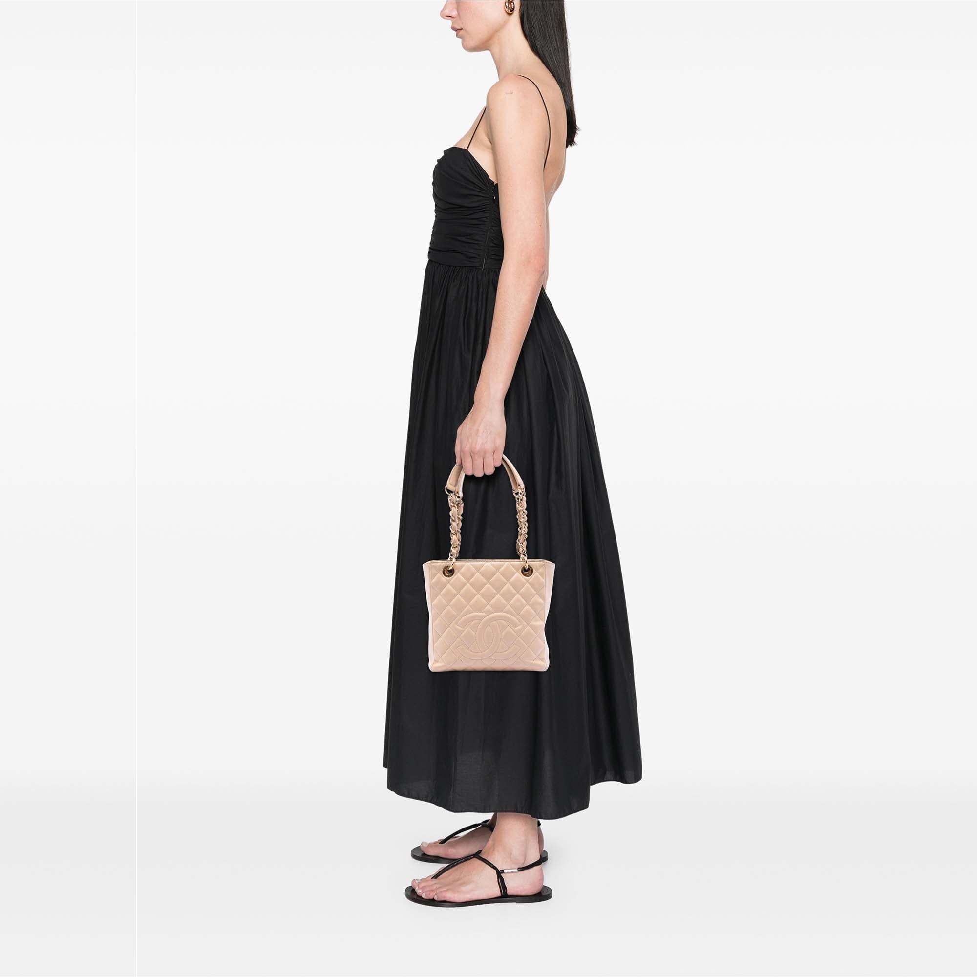Chanel Caviar Petite Shopping Tote