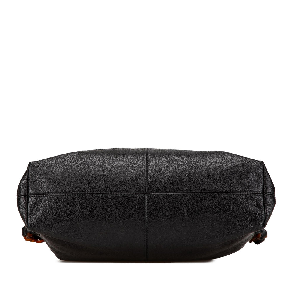 Chanel Caviar Tortoise Chain Fold Over Shoulder Bag