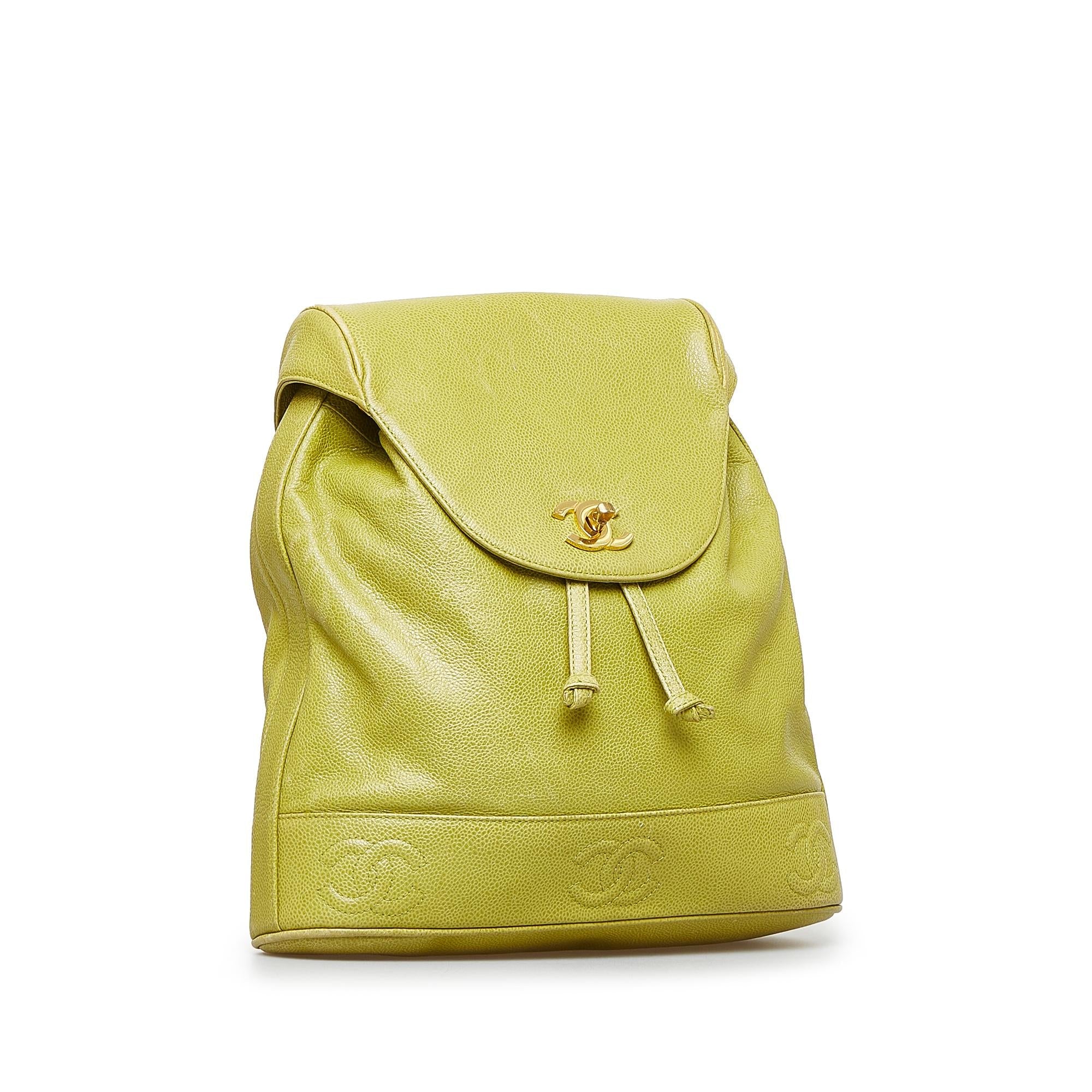 Chanel Caviar Triple CC Backpack (SHG-vH5tMw)