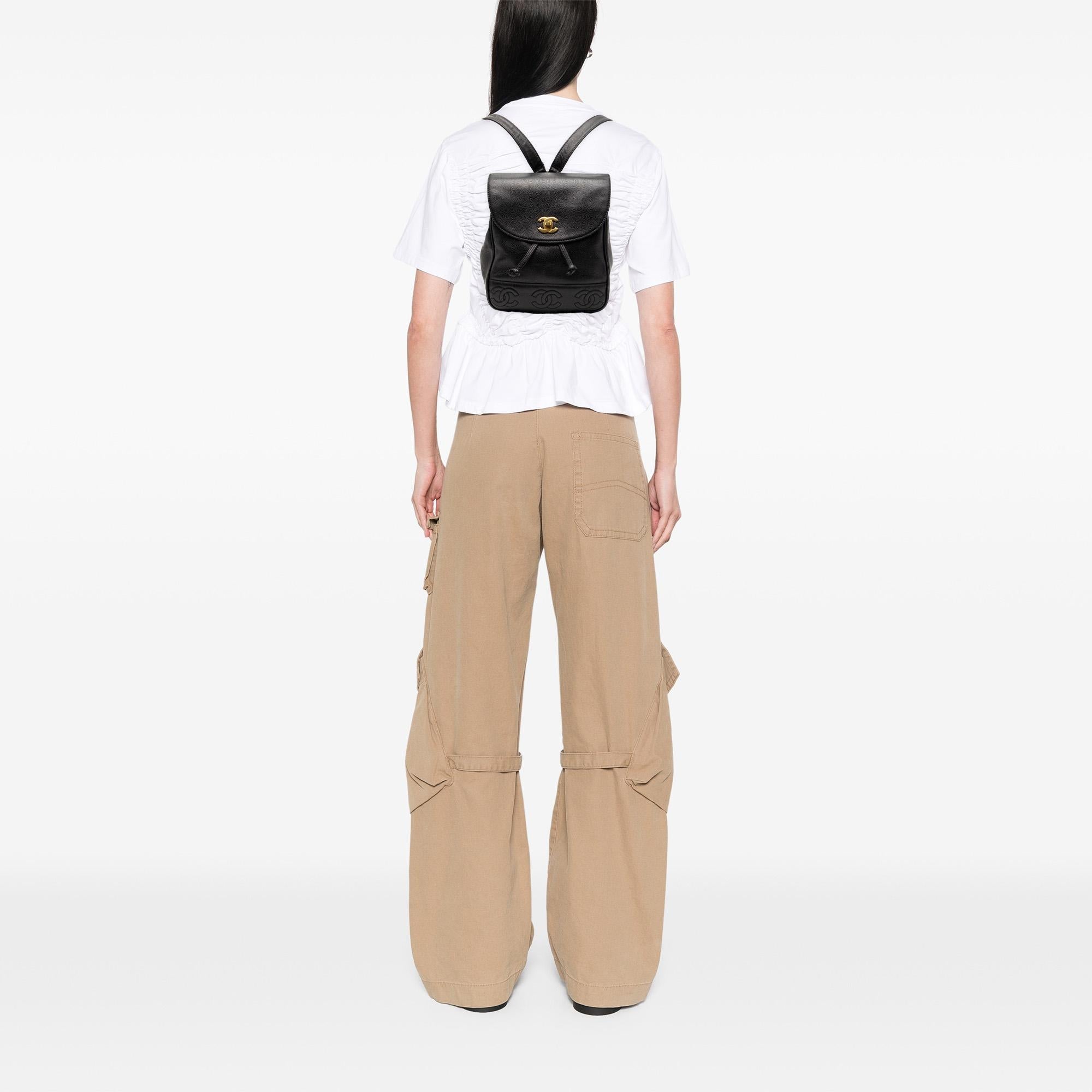 Chanel Caviar Triple CC Backpack