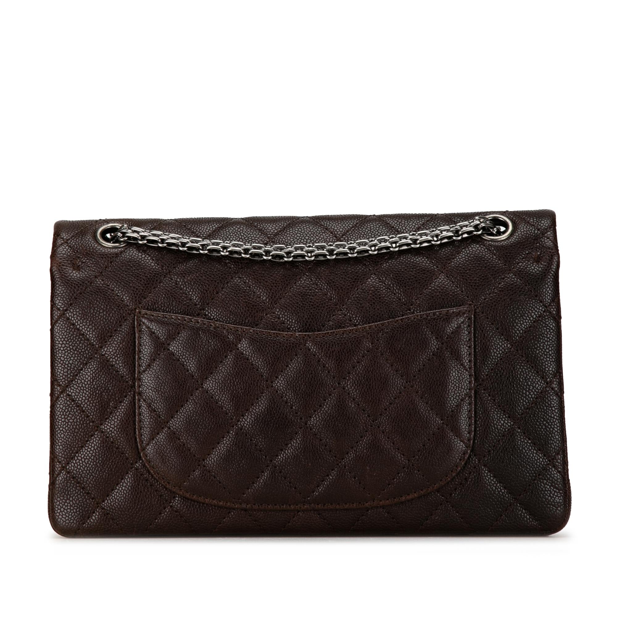 Chanel Caviar and Iridescent Calfskin Reissue 2.55 Double Flap 226