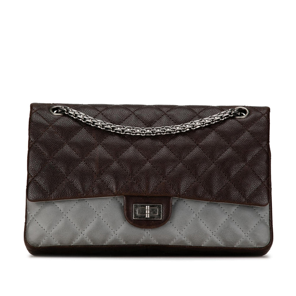 Chanel Caviar and Iridescent Calfskin Reissue 2.55 Double Flap 226