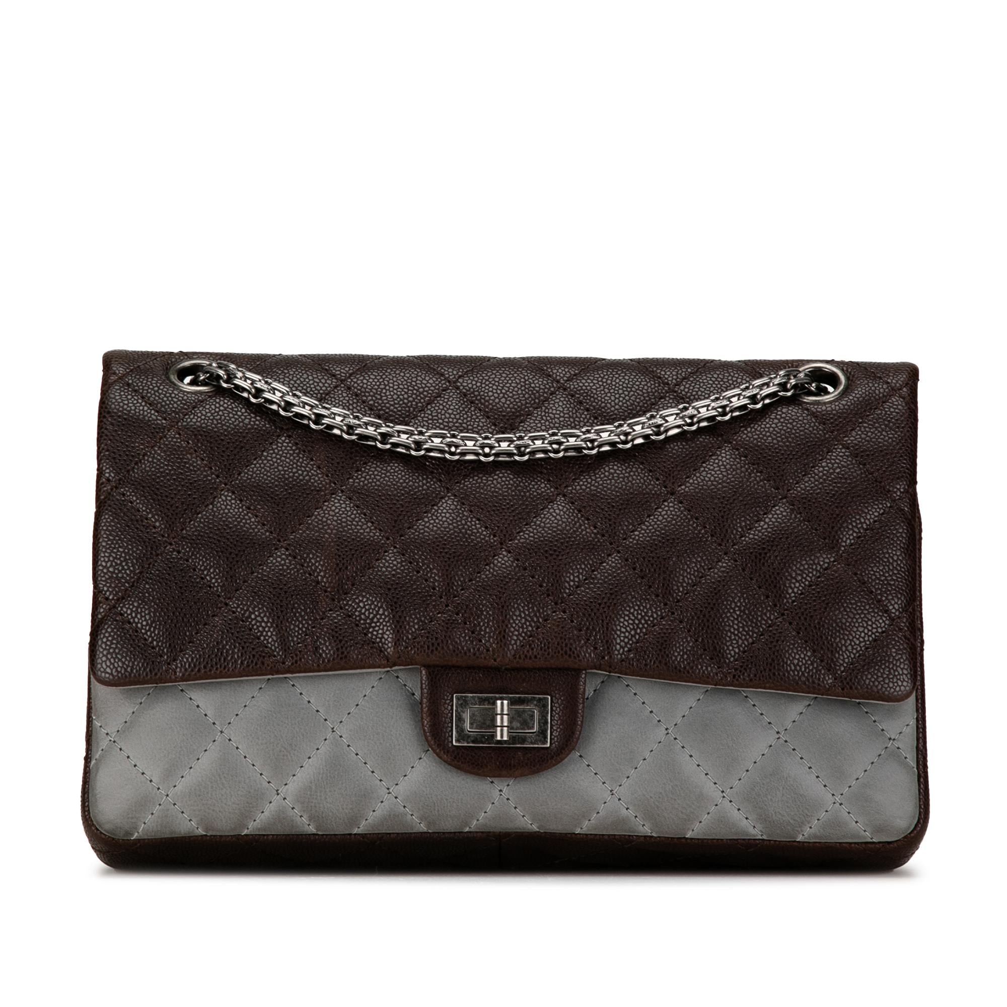 Chanel Caviar and Iridescent Calfskin Reissue 2.55 Double Flap 226
