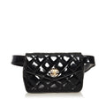Chanel Chanel CC Patent Leather Belt Bag (SHG-Gqb22M)