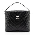 Chanel Chevron Aged Calfskin Big Bang Hobo (SHF-3kJJhz)