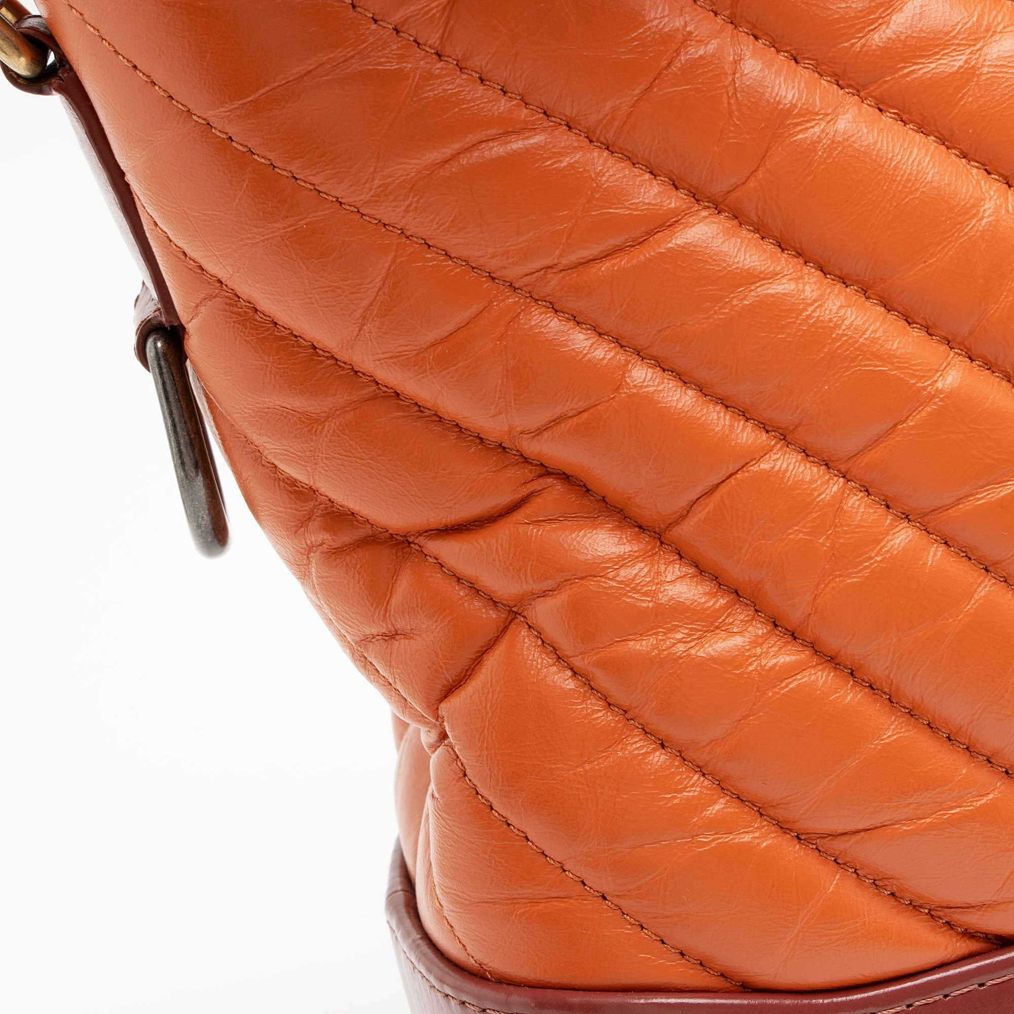 Chanel Chevron Aged Calfskin Gabrielle Medium Hobo