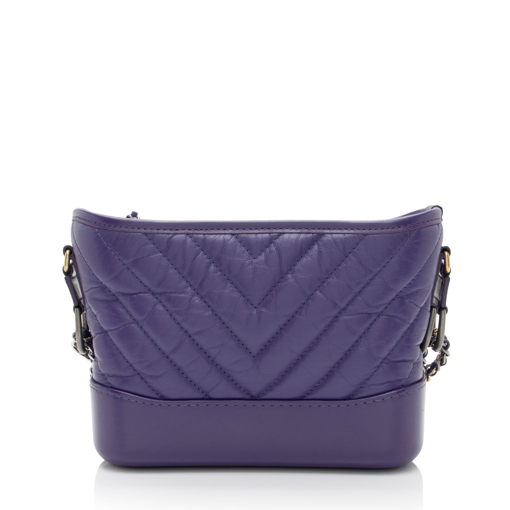Chanel Chevron Aged Calfskin Gabrielle Small Hobo (SHF-zo17E6)