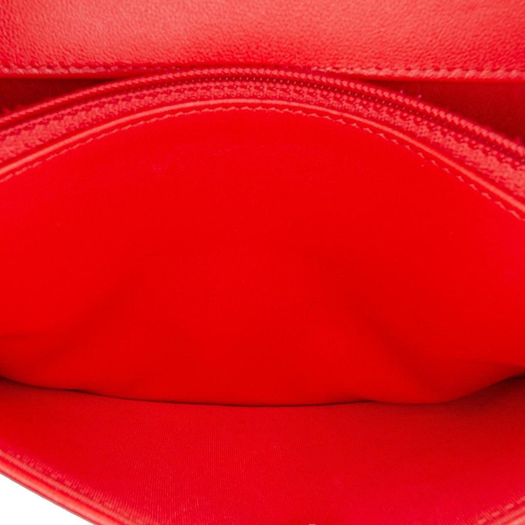 Chanel Chevron Calfskin Boy Wallet On Chain