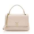 Chanel Chevron Calfskin Chic Small Top Handle