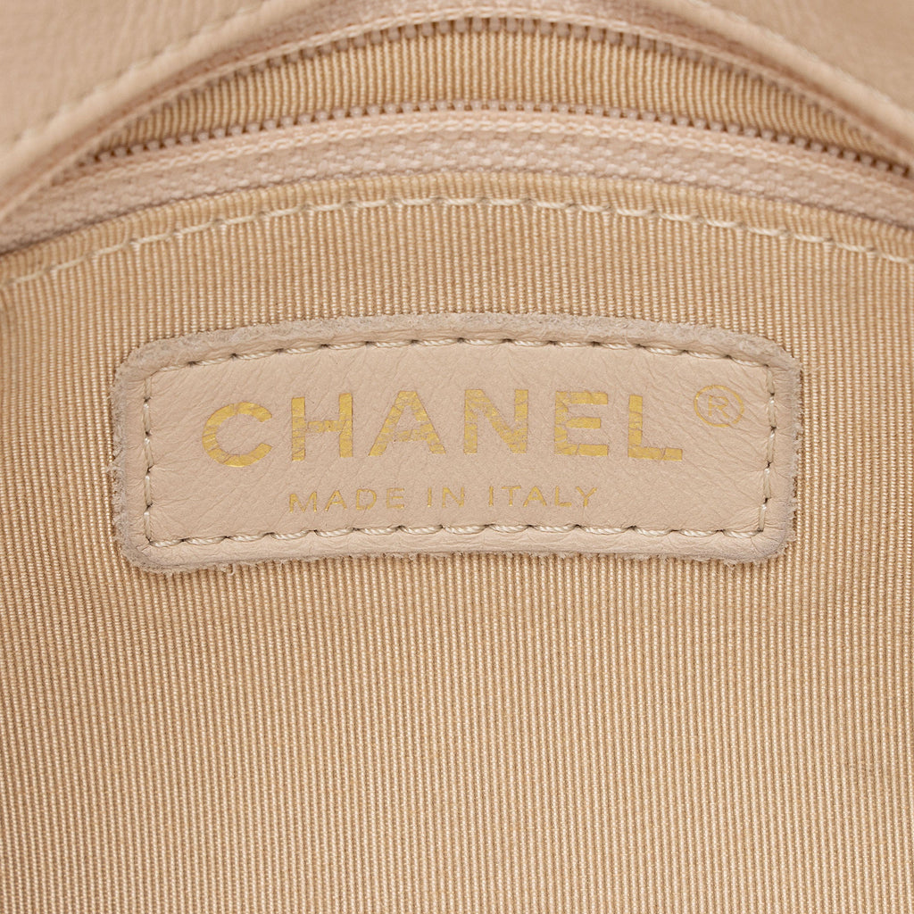 Chanel Chevron Calfskin Chic Small Top Handle