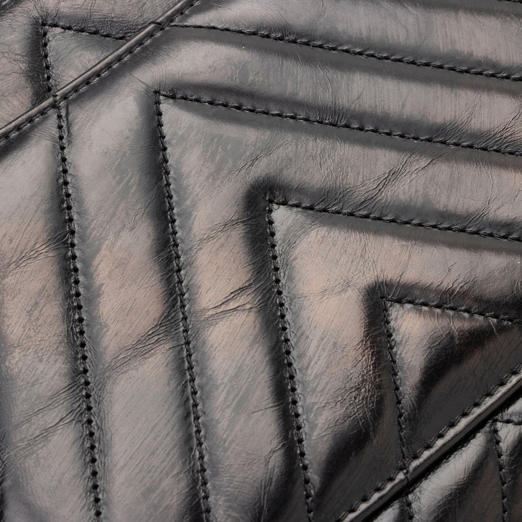 Chanel Chevron Calfskin Coco Top Handle Medium Flap Bag (SHF-ZMgzVP)