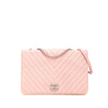 Chanel Chevron Calfskin Studded Full Flap