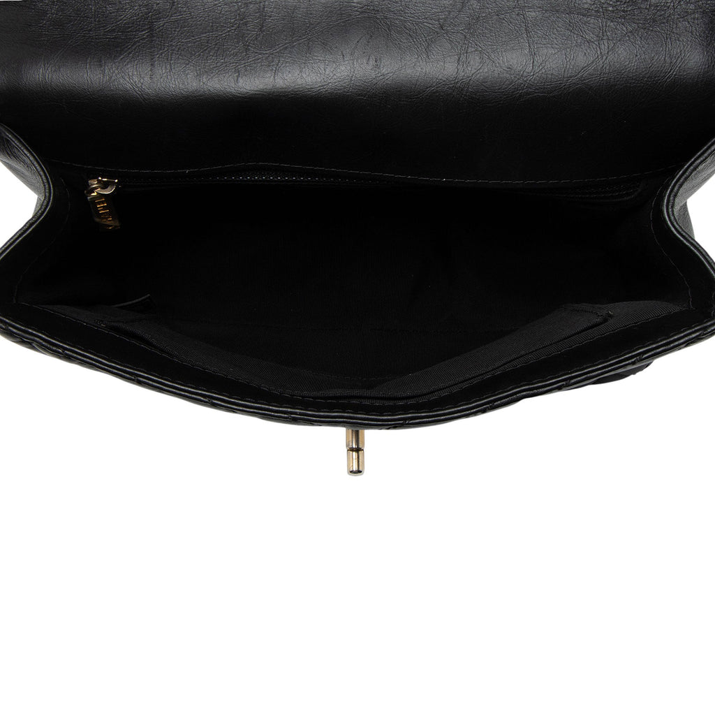 Chanel Chevron Calfskin Timeless Flap Top Handle