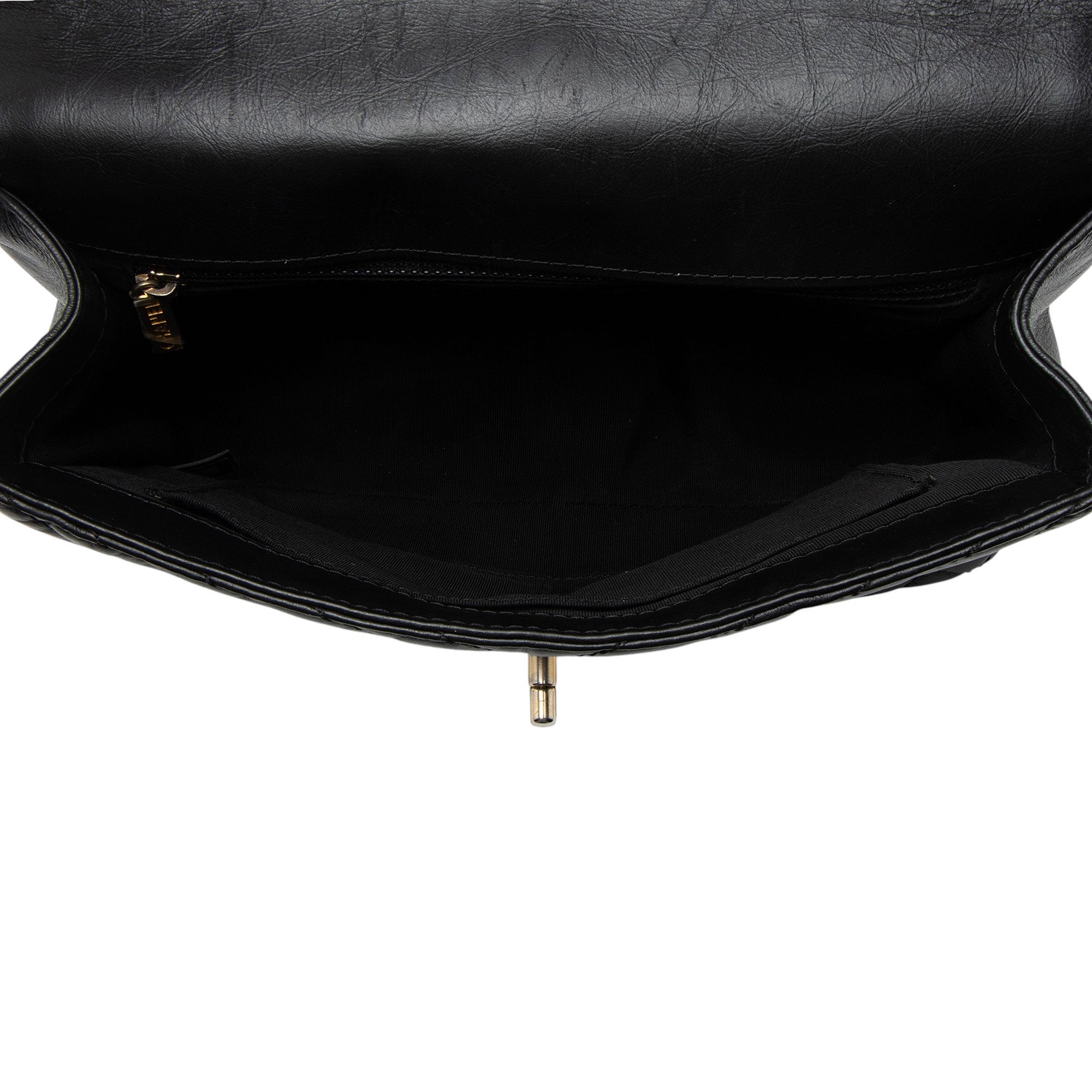 Chanel Chevron Calfskin Timeless Flap Top Handle