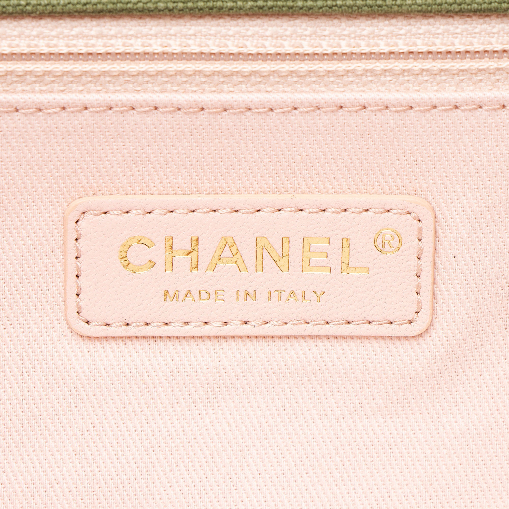 Chanel Chevron Canvas Patchwork Cuba CC Maxi Flap Bag