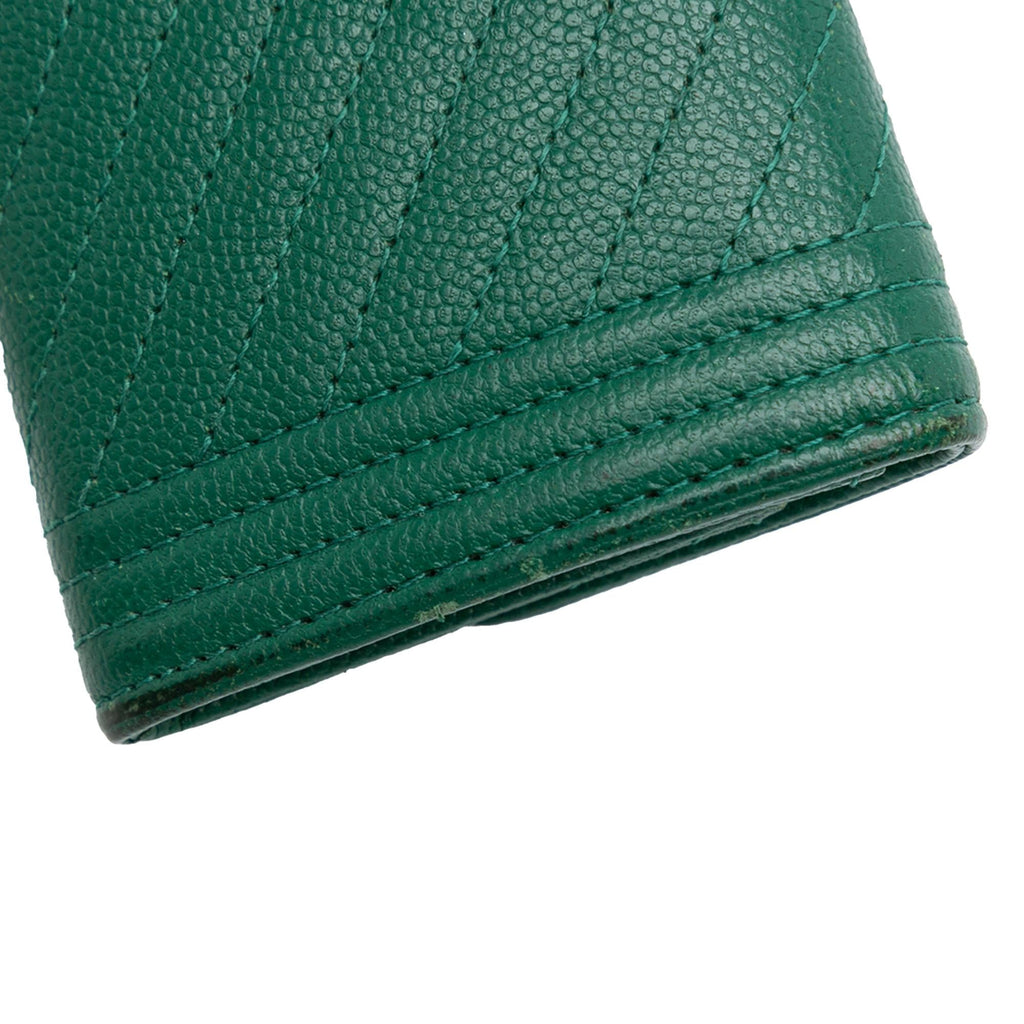 Chanel Chevron Caviar Boy Card Holder