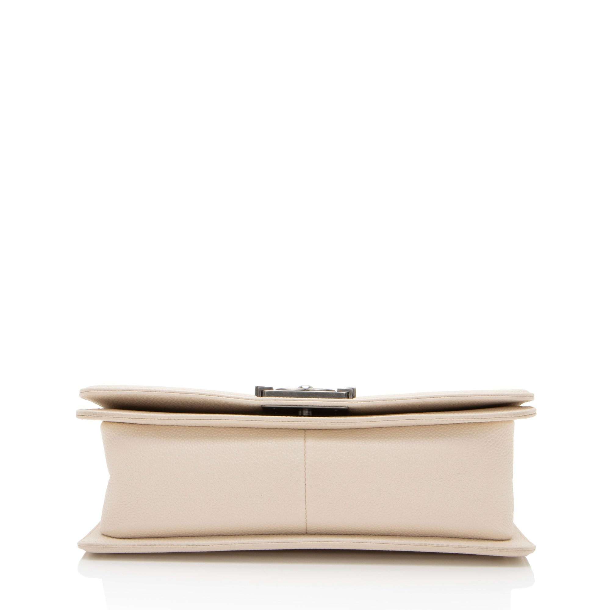 Chanel Chevron Caviar Leather Old Medium Boy Bag (SHF-00KAcN)