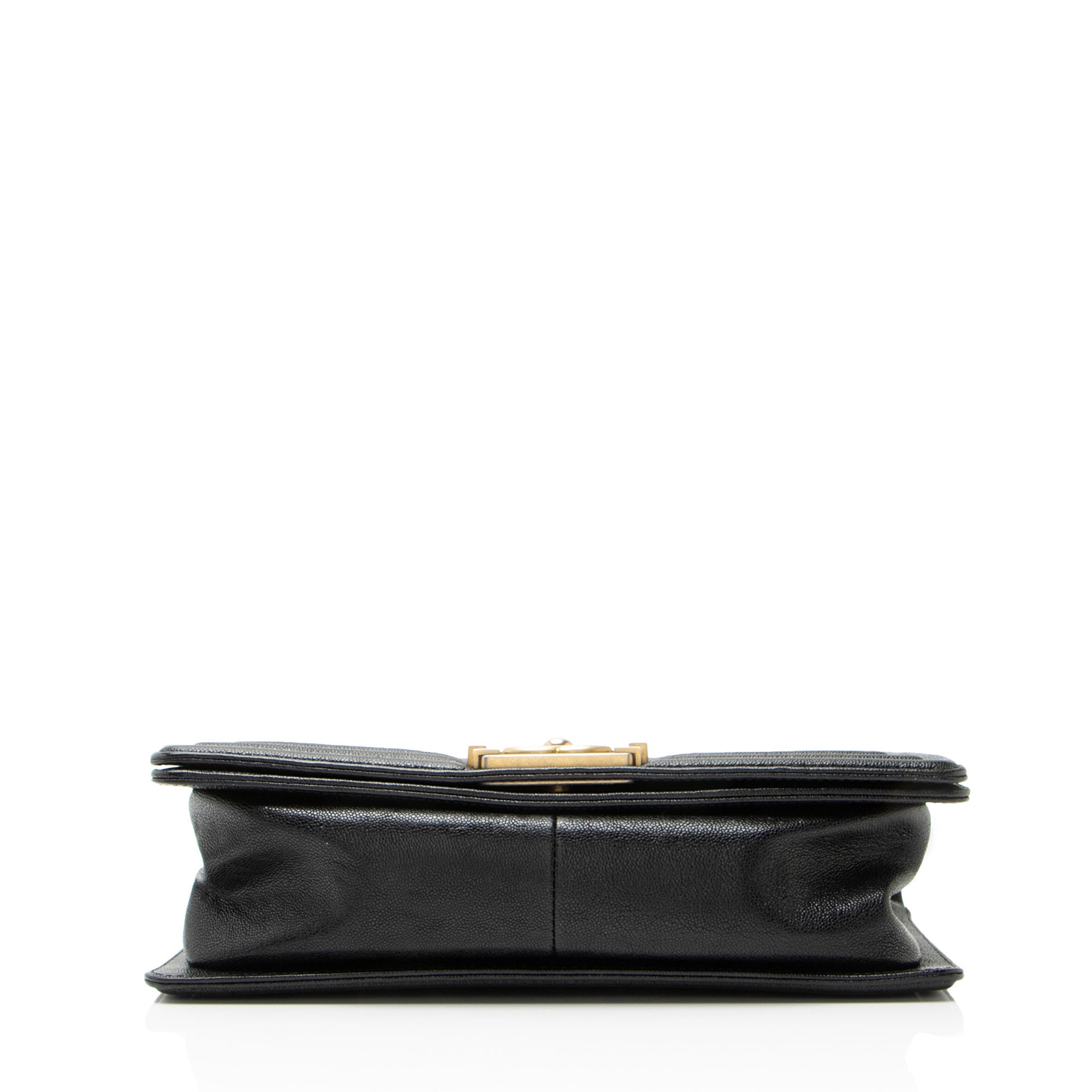 Chanel Chevron Caviar Leather Old Medium Boy Bag