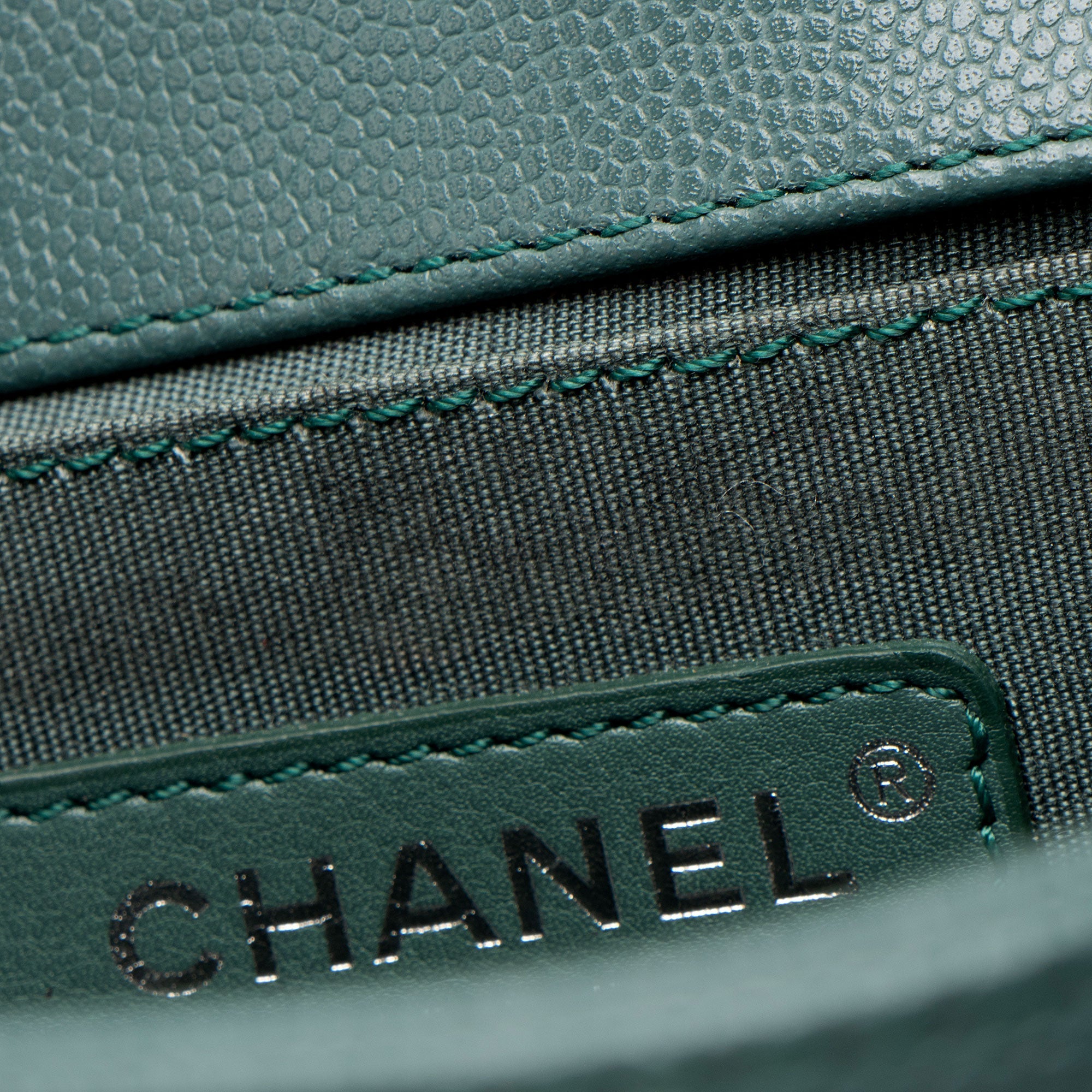 Chanel Chevron Caviar Leather Old Medium Boy Bag