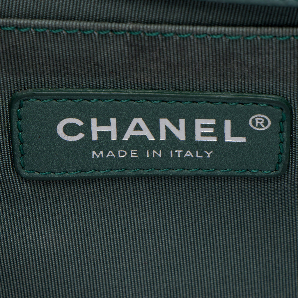 Chanel Chevron Caviar Leather Old Medium Boy Bag