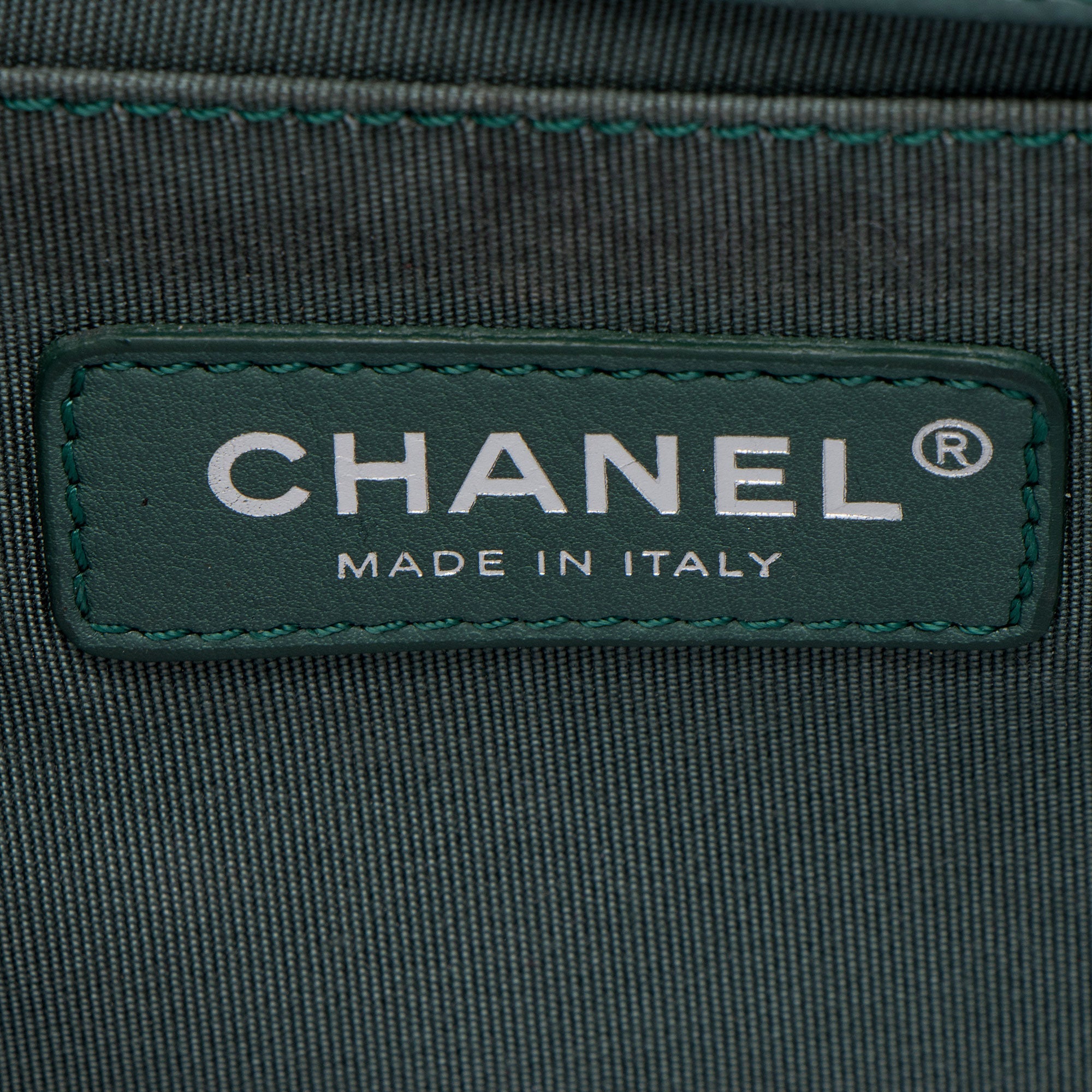 Chanel Chevron Caviar Leather Old Medium Boy Bag