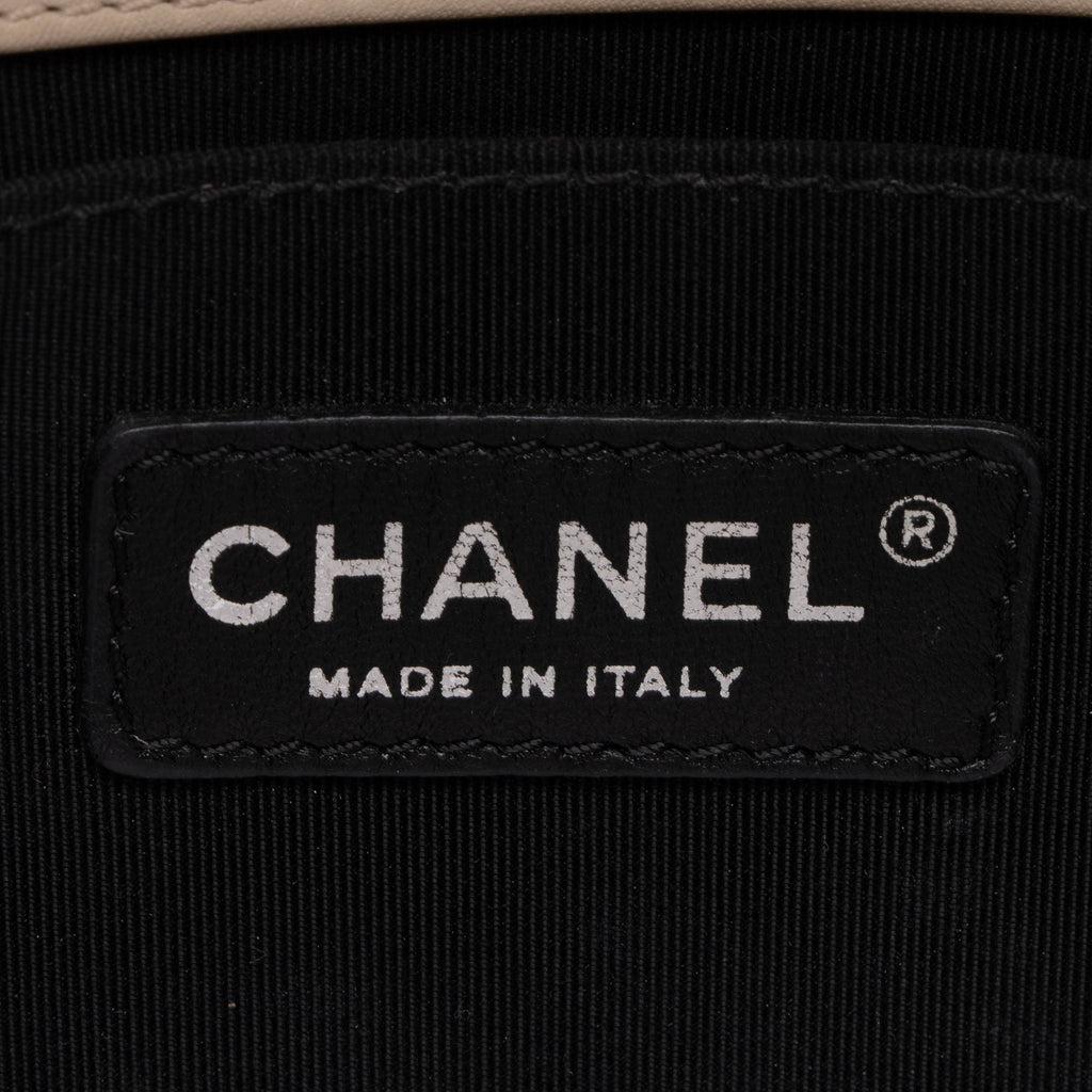 Chanel Chevron Lambskin Beaded New Medium Boy Bag