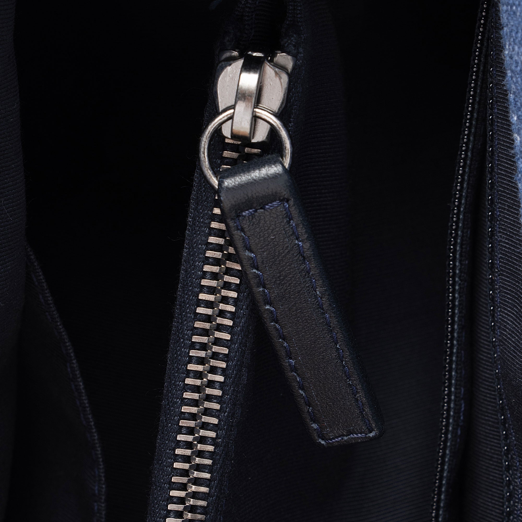 Chanel Chevron Denim Boy Tote
