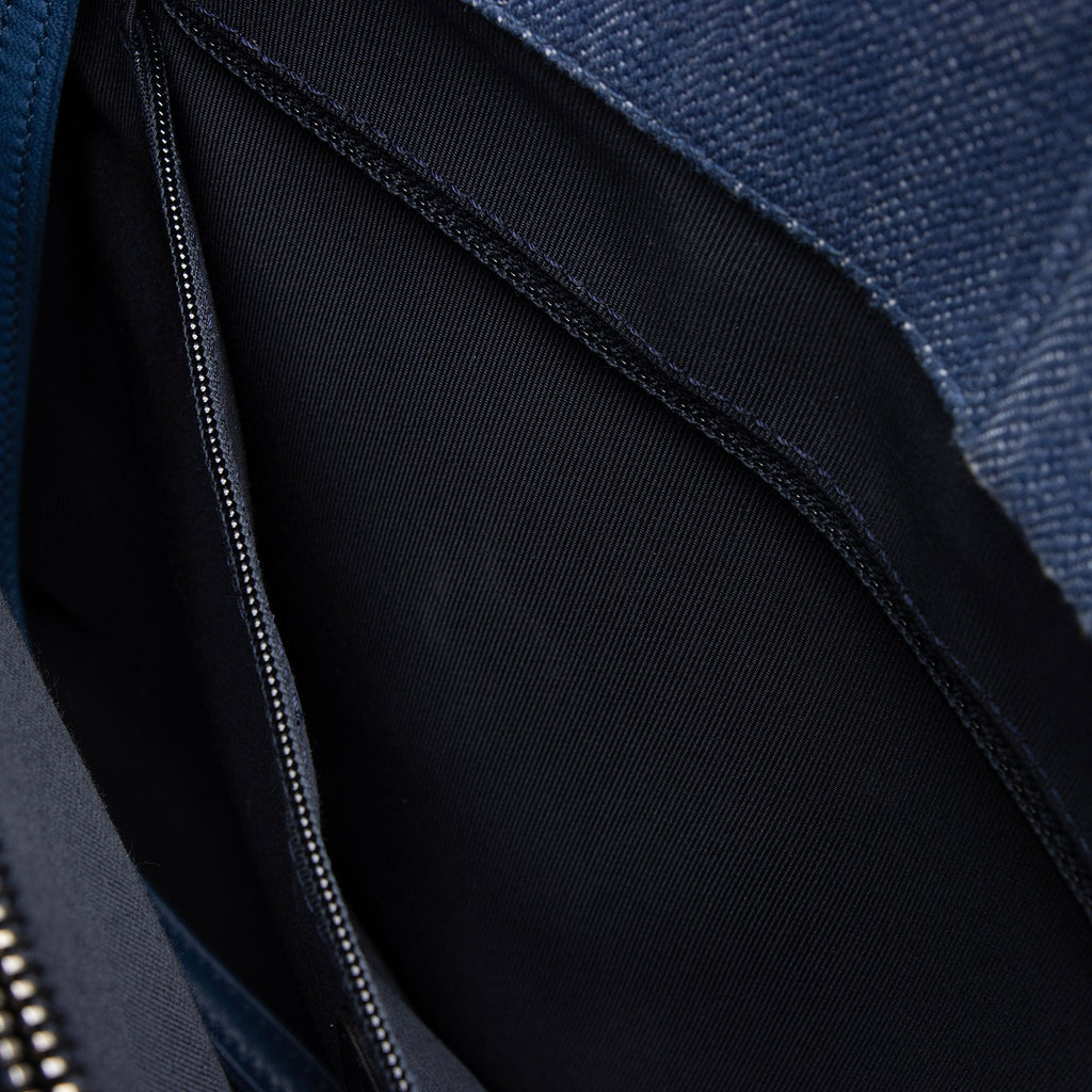 Chanel Chevron Denim Boy Tote