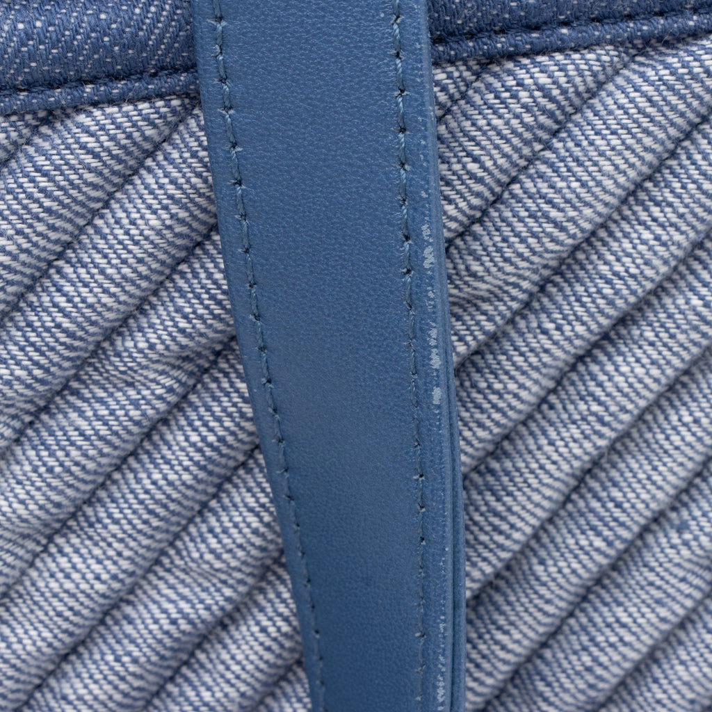 Chanel Chevron Denim Boy Tote