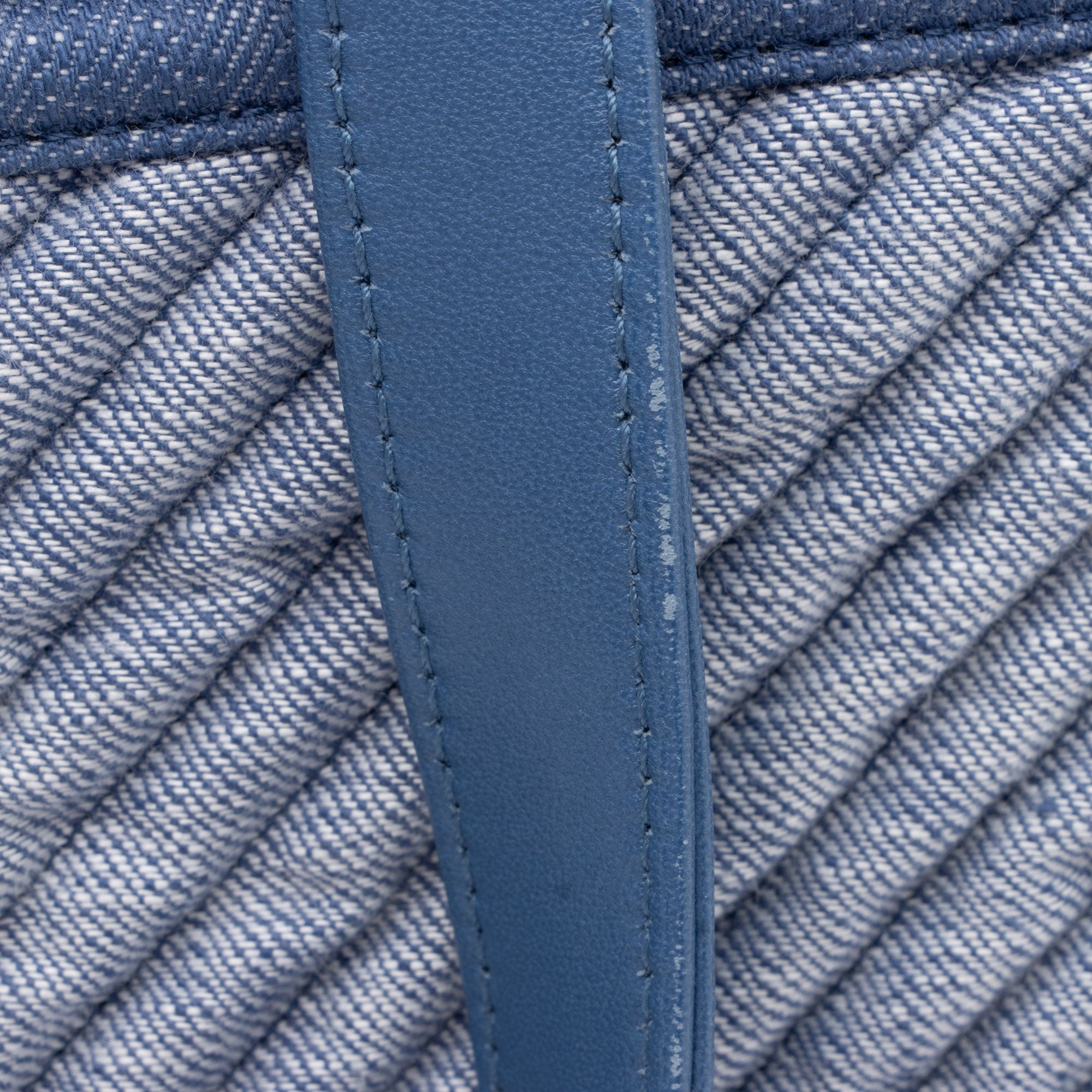 Chanel Chevron Denim Boy Tote