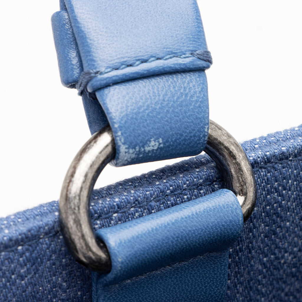 Chanel Chevron Denim Boy Tote