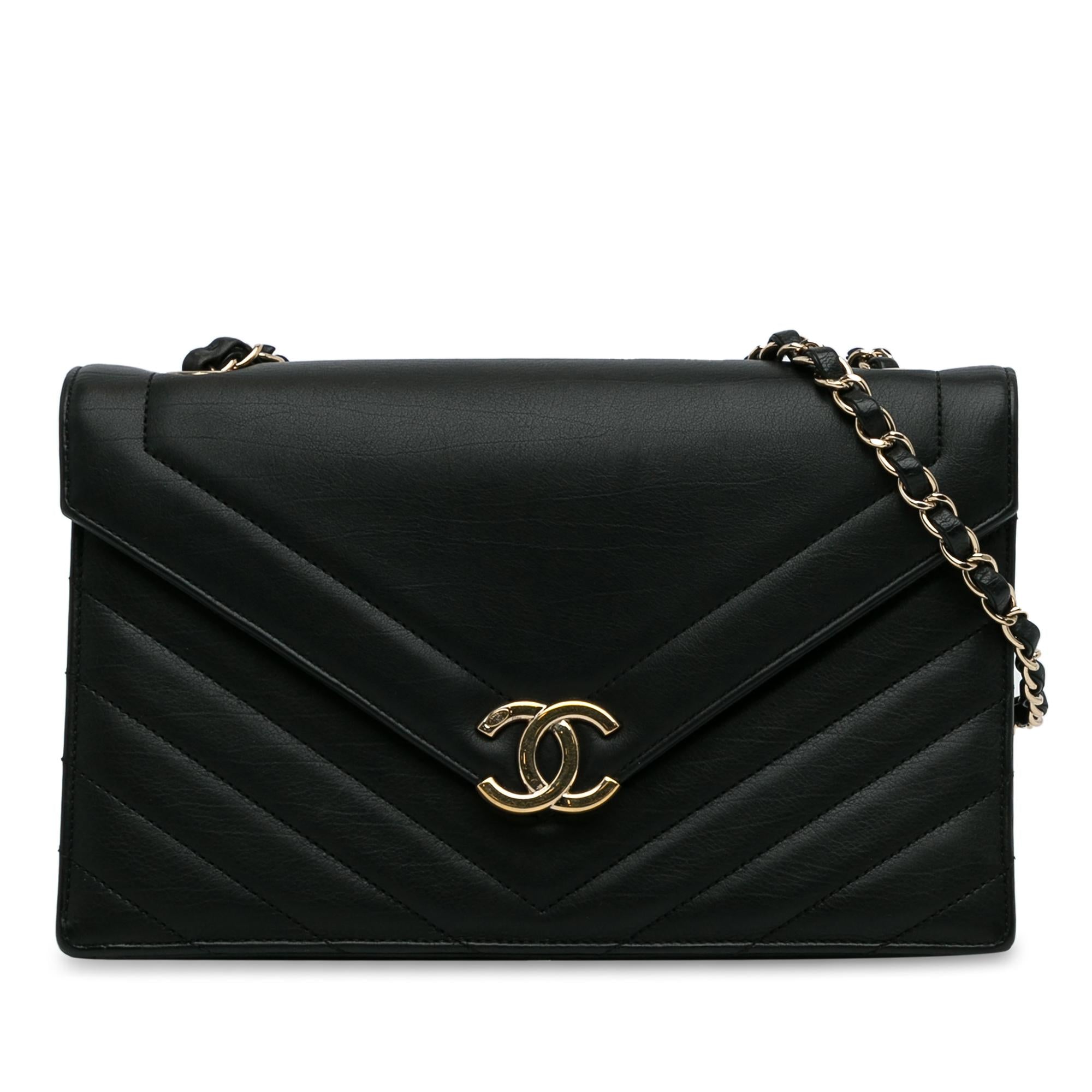 Chanel Chevron Envelope Flap (SHG-mceTlE)