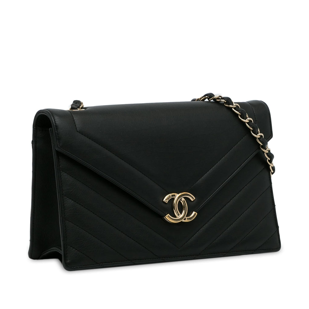 Chanel Chevron Envelope Flap (SHG-mceTlE)