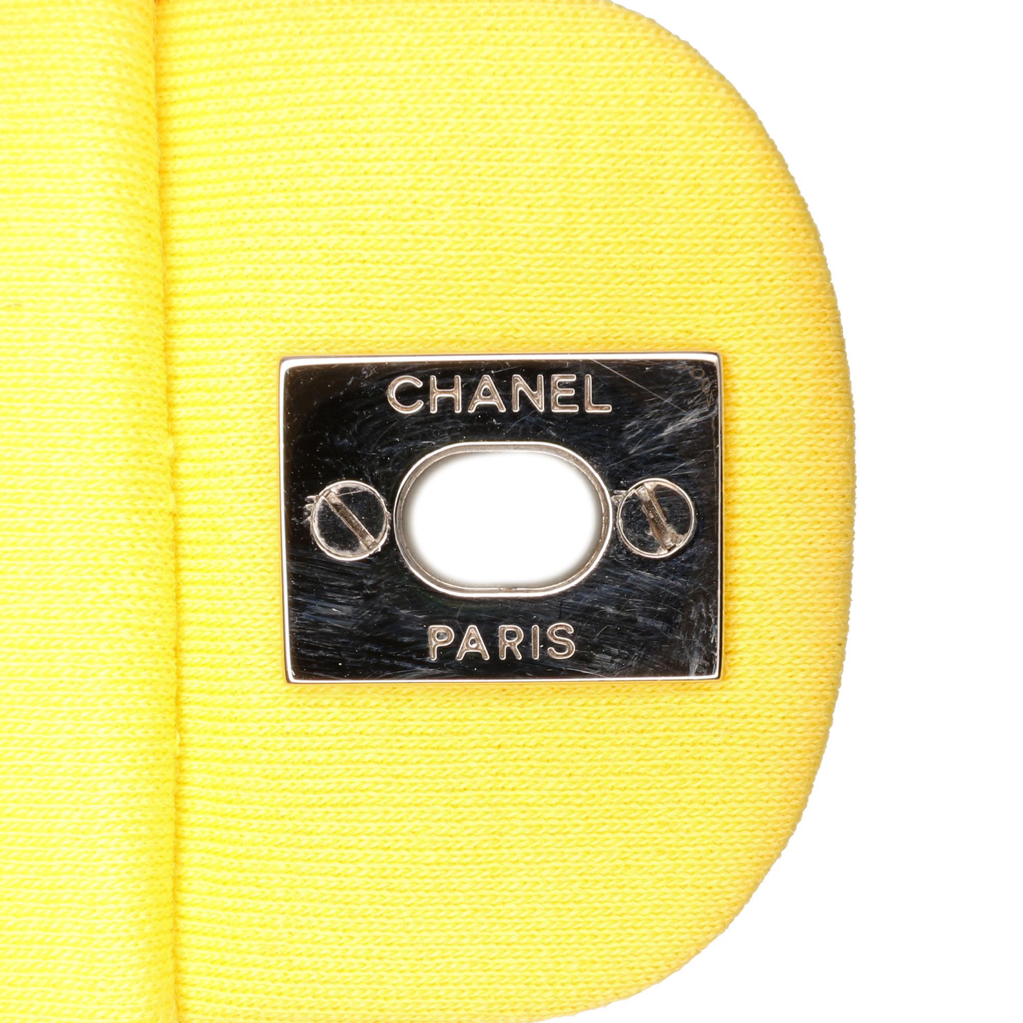Chanel Chevron Jersey East West Flap