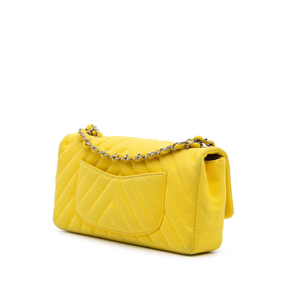 Chanel Chevron Jersey East West Flap
