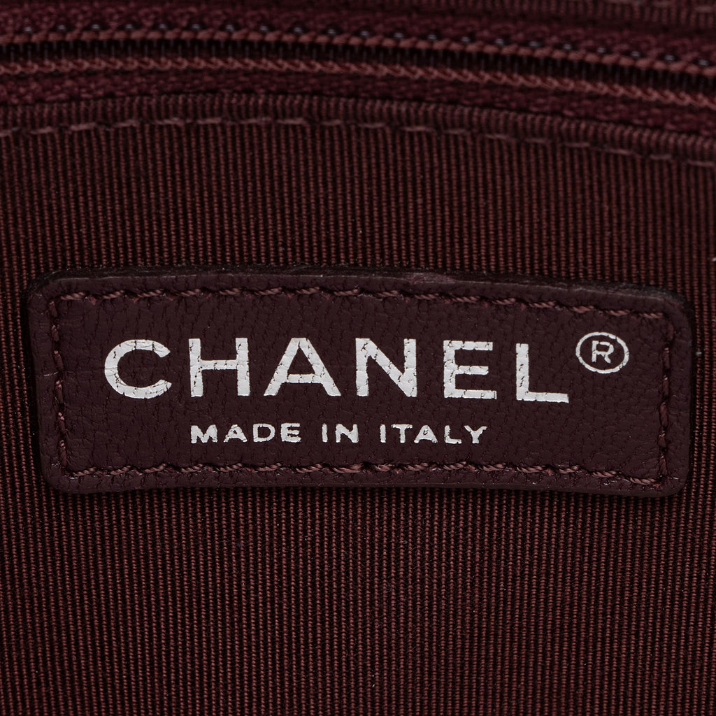 Chanel Chevron Lambskin Boy Shopping Tote