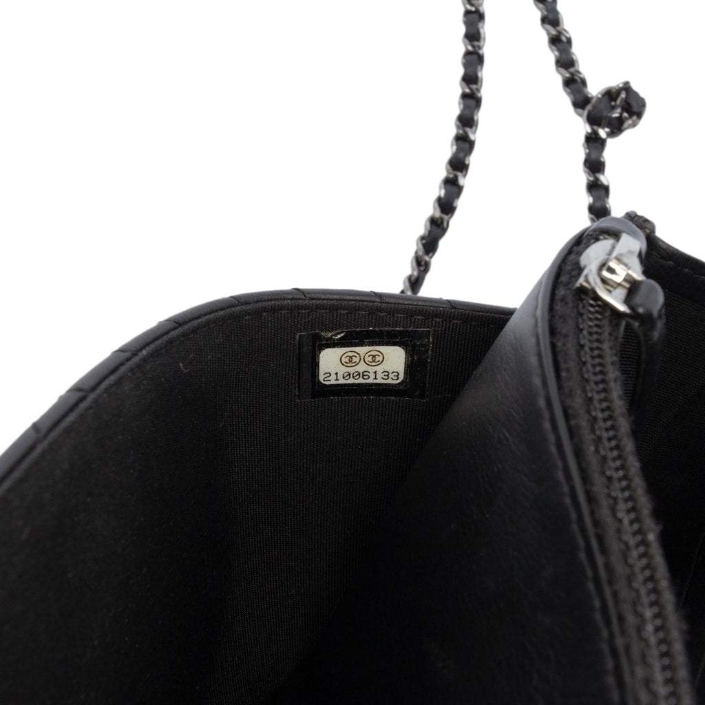 Chanel Chevron Lambskin Boy Wallet on Chain