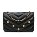 Chanel Chevron Lambskin Button Wallet On Chain (SHG-zOLBNO)