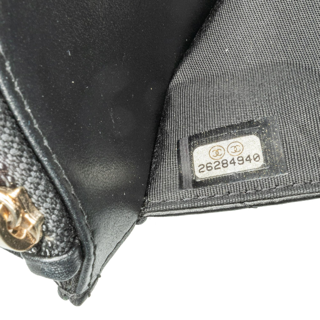 Chanel Chevron Lambskin Button Wallet On Chain (SHG-zOLBNO)