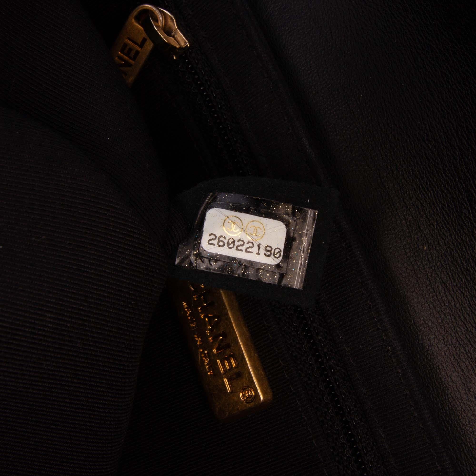 Chanel Chevron Lambskin CC Medallion Button Flap Clutch